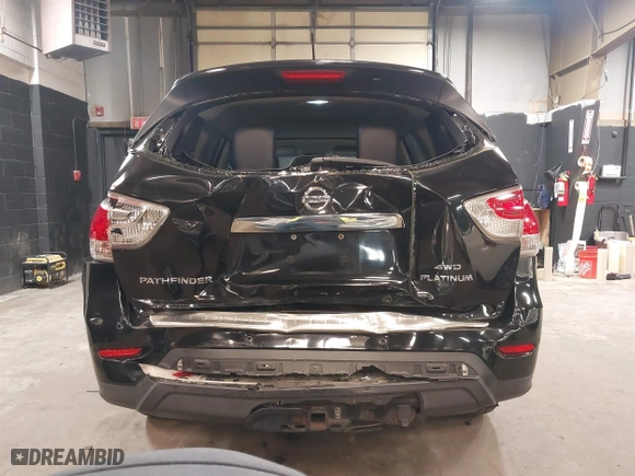 2014 Nissan Pathfinder S with VIN 5N1AR2MM3EC699242, listed as a IAAI auction lot 41848681 with 91,758 mi miles. Bid and sale history available at carsss.com. Image 16.