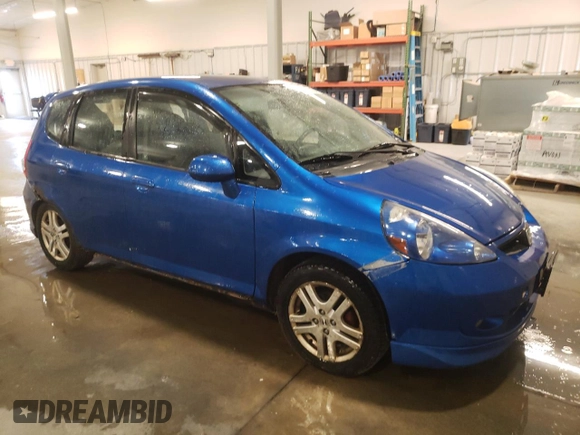 2007 Honda Fit Sport with VIN JHMGD38607S050939, listed as a Copart auction lot 53923425 with 184,416 mi miles and Clean Title. Bid and sale history available at carsss.com. Image 4.