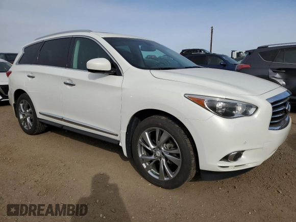 2013 Infiniti JX35 with VIN 5N1AL0MM2DC311230, listed as a Copart auction lot 76712764 with 170,295 mi miles and Clean Title. Bid and sale history available at carsss.com. Image 4.