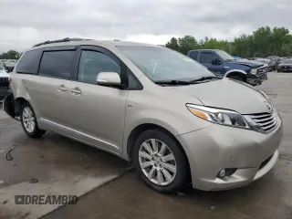 2017 Toyota Sienna XLE z VIN 5TDDZ3DC7HS166182, wystawiony jako Copart lot #61437105 z przebiegiem 101 491 mil mil oraz Szkoda całkowita • Salvage title. Historia ofert i sprzedaży dostępna na DreamBid. Obrazek 4.