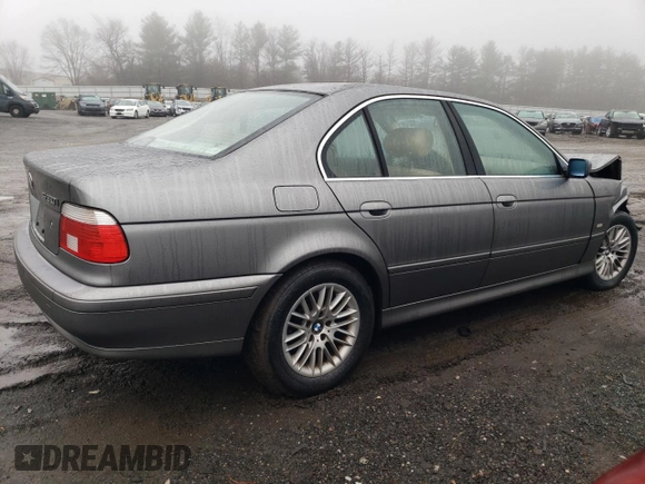 2003 BMW 5 Series 530iA with VIN WBADT63463CK43600, listed as a Copart auction lot 85340764 with 0 mi miles and Salvage Title. Bid and sale history available at carsss.com. Image 3.
