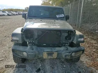 2022 Jeep Wrangler Unlimited Willys with VIN 1C4HJXDG5NW103726, listed as a Copart auction lot 75965134 with 21,536 mi miles and Salvage Title. Bid and sale history available at DreamBid. Image 10.