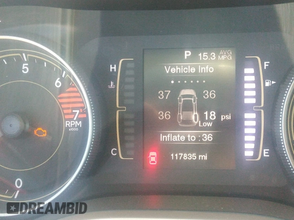 2016 Jeep Cherokee Latitude with VIN 1C4PJMCB9GW142189, listed as a IAAI auction lot 42010107 with 117,835 mi miles and . Bid and sale history available at DreamBid. Image 16.