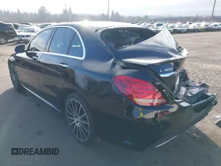 2015 Mercedes-Benz C-Class C 400 with VIN 55SWF6GB8FU009637, listed as a IAAI auction lot 41371322 with 77,248 mi miles. Bid and sale history available at carsss.com. Image 3.