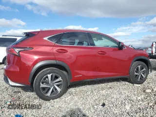 2020 Lexus NX with VIN JTJGJRDZ0L2143996, listed as a Copart auction lot 87661585 with 47,307 mi miles and Salvage Title. Bid and sale history available at carsss.com. Image 3.