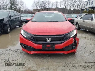 2019 Honda Civic Sport with VIN 2HGFC2F83KH578216, listed as a Copart auction lot 46923645 with 49,593 mi miles and Salvage Title. Bid and sale history available at DreamBid. Image 5.