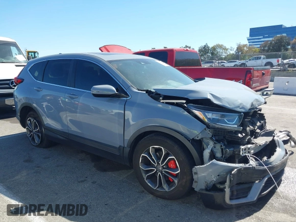 2020 Honda CR-V EX-L with VIN 5J6RW1H84LA005474, listed as a IAAI auction lot 41702852 with 61,995 mi miles. Bid and sale history available at carsss.com. Image 13.