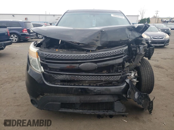 2014 Ford Utility Police Interceptor with VIN 1FM5K8AR7EGA45149, listed as a Copart auction lot 44045135 with 0 mi miles and Salvage Title. Bid and sale history available at carsss.com. Image 5.
