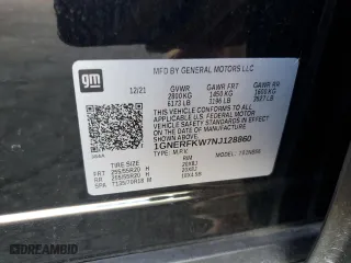 2022 Chevrolet Traverse LS with VIN 1GNERFKW7NJ128860, listed as a Copart auction lot 46322455 with 45,849 mi miles and Salvage Title. Bid and sale history available at carsss.com. Image 14.