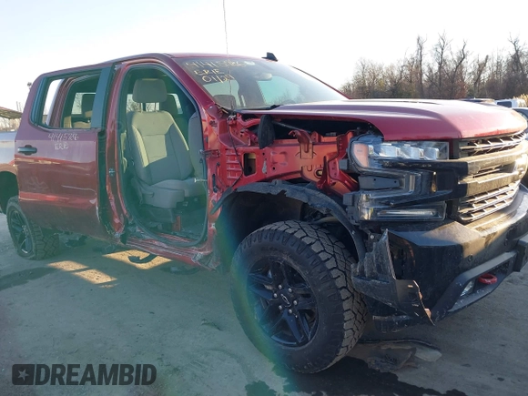 2021 Chevrolet Silverado 1500 LT Trail Boss with VIN 1GCPYFEL7MZ289974, listed as a IAAI auction lot 41415786 with 58,077 mi miles and . Bid and sale history available at DreamBid. Image 6.