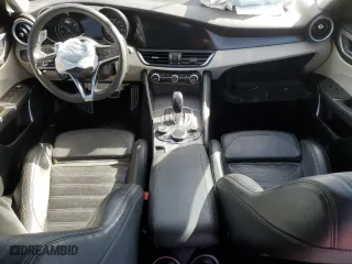 2018 Alfa Romeo Giulia Ti with VIN ZARFAECN0J7566637, listed as a Copart auction lot 49741045 with 0 mi miles and Clean Title. Bid and sale history available at carsss.com. Image 8.