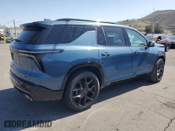 2024 Chevrolet Traverse AWD RS с VIN 1GNEVLKS9RJ166460, выставлен на аукционе Copart как лот 57914315 с пробегом 19 535 миль миль и Списание • Salvage title. История ставок и продаж доступна на DreamBid. Изображение 3.
