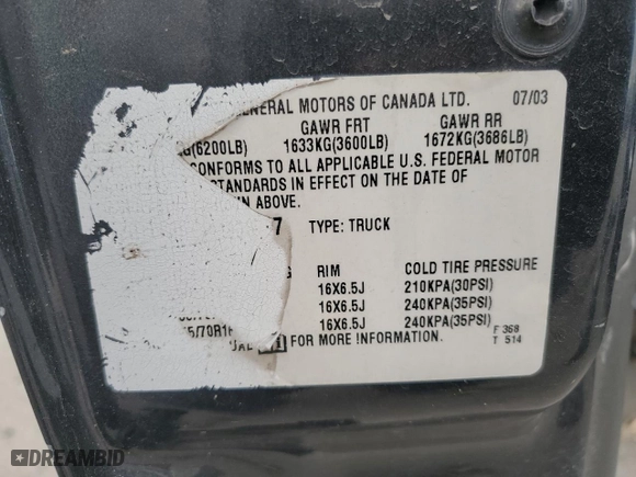 2004 GMC Sierra 1500 SLE with VIN 2GTEC19T441113797, listed as a Copart auction lot 86923574 with 156,426 mi miles and Salvage Title. Bid and sale history available at carsss.com. Image 13.