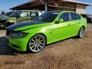 2007 BMW 3 Series 328i with VIN WBAVA33507PV65651, listed as a Copart auction lot 46260335 with 192,928 mi miles and Salvage Title. Bid and sale history available at carsss.com. Image 1.