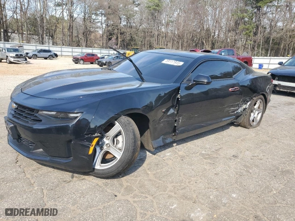 2020 Chevrolet Camaro 1LT with VIN 1G1FB1RS9L0117801, listed as a Copart auction lot 49117945 with 135,801 mi miles and Salvage Title. Bid and sale history available at carsss.com. Image 1.