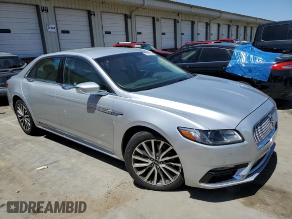 2017 Lincoln Continental Select with VIN 1LN6L9SK4H5607467, listed as a Copart auction lot 58200624 with 27,887 mi miles and Salvage Title. Bid and sale history available at carsss.com. Image 4.