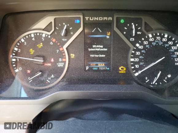 2022 Toyota Tundra 2WD SR5 with VIN 5TFLA5AB6NX014488, listed as a Copart auction lot 86170704 with 72,317 mi miles and Salvage Title. Bid and sale history available at carsss.com. Image 9.