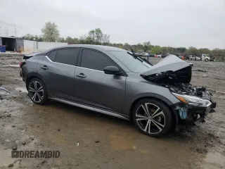 2021 Nissan Sentra SR with VIN 3N1AB8DV8MY264701, listed as a Copart auction lot 51772935 with 61,164 mi miles and Salvage Title. Bid and sale history available at carsss.com. Image 4.