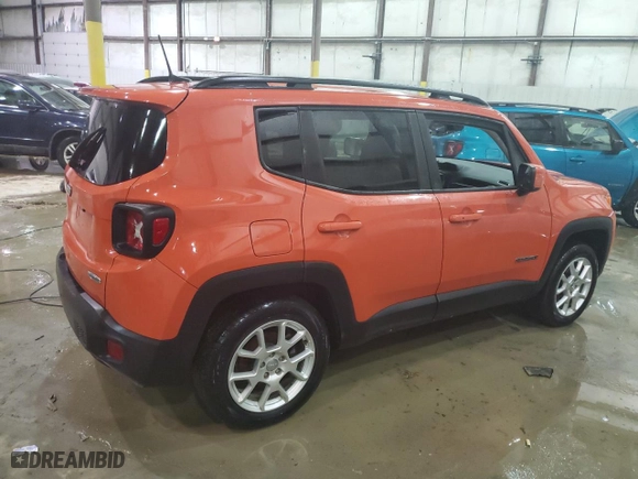 2021 Jeep Renegade Latitude with VIN ZACNJDBB9MPM22242, listed as a Copart auction lot 45907625 with 46,940 mi miles and Non Repairable. Bid and sale history available at carsss.com. Image 3.