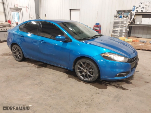 2016 Dodge Dart SXT with VIN 1C3CDFBB2GD564677, listed as a IAAI auction lot 40830474 with 122,841 mi miles. Bid and sale history available at carsss.com. Image 1.