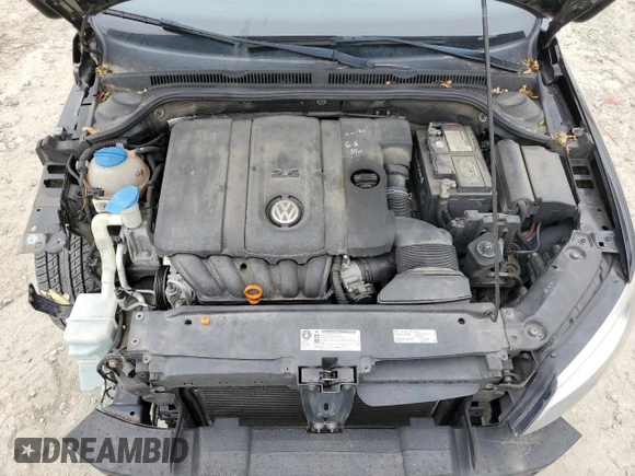 2012 Volkswagen Jetta SE with VIN 3VWDP7AJ3CM451497, listed as a Copart auction lot 58322715 with 180,266 mi miles and Salvage title. Bid and sale history available at DreamBid. Image 11.