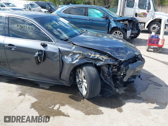 2021 Lexus IS 300 with VIN JTHC81F21M5046917, listed as a IAAI auction lot 42052845 with 40,846 mi miles and . Bid and sale history available at DreamBid. Image 6.