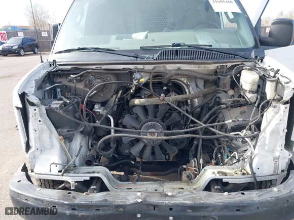 2017 GMC Savana Cargo Van with VIN 1GTW7AFG9H1150162, listed as a IAAI auction lot 41601460 with 112,453 mi miles. Bid and sale history available at carsss.com. Image 10.