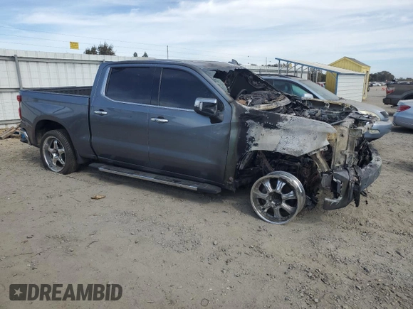 2021 Chevrolet Silverado 1500 LTZ with VIN 3GCUYGET5MG113918, listed as a Copart auction lot 75355524 with Not Provided miles and Non Repairable. Bid and sale history available at DreamBid. Image 4.