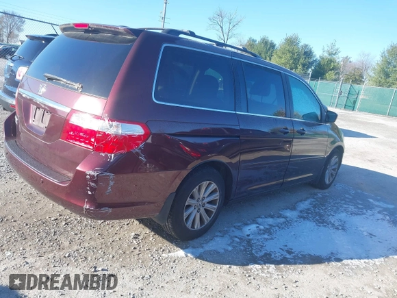 2007 Honda Odyssey Touring z VIN 5FNRL38887B121753, wystawiony jako IAAI lot #40972256 z przebiegiem 152 702 mil mil oraz . Historia ofert i sprzedaży dostępna na DreamBid. Obrazek 4.