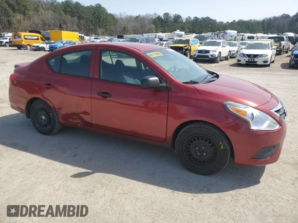 2015 Nissan Versa S Plus with VIN 3N1CN7AP5FL912463, listed as a Copart auction lot 48144495 with 100,960 mi miles and Salvage Title. Bid and sale history available at carsss.com. Image 4.