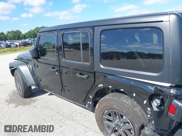 2024 Jeep Wrangler Sport S with VIN 1C4PJXDG7RW325735, listed as a IAAI auction lot 41309348 with 3,577 mi miles and . Bid and sale history available at DreamBid. Image 18.
