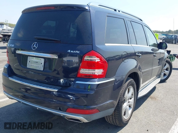 2010 Mercedes-Benz GL 450 with VIN 4JGBF7BE6AA618200, listed as a IAAI auction lot 42103939 with 122,175 mi miles and . Bid and sale history available at DreamBid. Image 4.