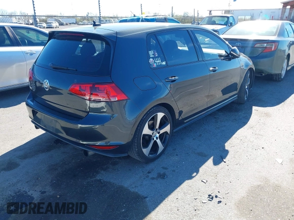 2016 Volkswagen Golf GTI SE with VIN 3VW5T7AUXGM038945, listed as a IAAI auction lot 41752353 with 125,253 mi miles. Bid and sale history available at carsss.com. Image 4.