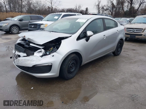 2017 Kia Rio LX with VIN KNADM4A33H6039709, listed as a IAAI auction lot 41525925 with 106,237 mi miles. Bid and sale history available at carsss.com. Image 2.