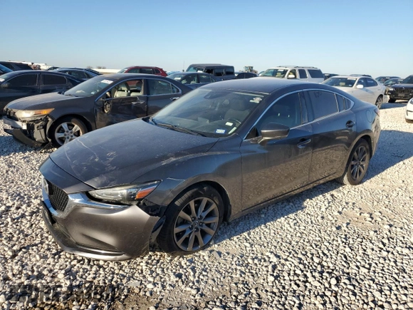 2018 Mazda 6 Sport with VIN JM1GL1UM1J1329438, listed as a Copart auction lot 46341585 with 179,970 mi miles and Salvage Title. Bid and sale history available at carsss.com. Image 1.