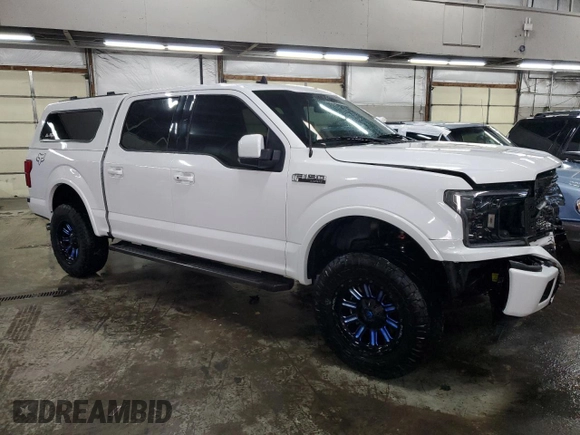2020 Ford F-150 XL with VIN 1FTEW1E5XLKD39260, listed as a Copart auction lot 44714505 with 60,604 mi miles and Salvage Title. Bid and sale history available at carsss.com. Image 4.