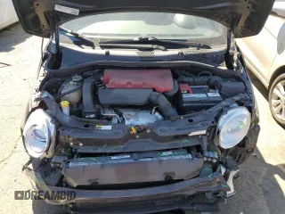 2015 FIAT 500 Abarth with VIN 3C3CFFFHXFT642995, listed as a Copart auction lot 66746604 with 48,645 mi miles and Salvage Title. Bid and sale history available at carsss.com. Image 11.