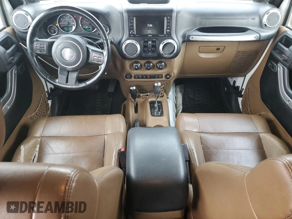 2012 Jeep Wrangler Unlimited Call of Duty MW3 with VIN 1C4BJWFG7CL266678, listed as a Copart auction lot 55753375 with 155,092 mi miles and Salvage title. Bid and sale history available at DreamBid. Image 8.