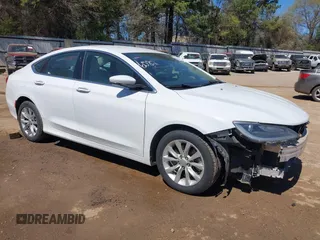 2015 Chrysler 200 C with VIN 1C3CCCCG1FN517290, listed as a IAAI auction lot 41813375 with 91,131 mi miles and . Bid and sale history available at DreamBid. Image 1.
