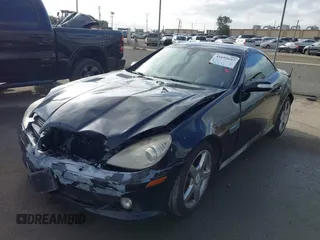 2005 Mercedes-Benz SLK-Class with VIN WDBWK56F85F066196, listed as a IAAI auction lot 41692697 with 197,941 mi miles. Bid and sale history available at carsss.com. Image 2.