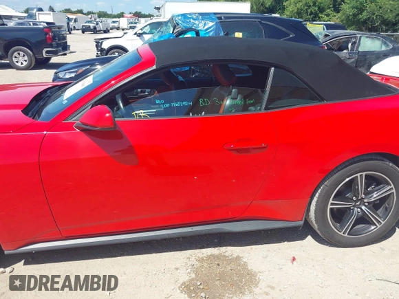 2024 Ford Mustang EcoBoost with VIN 1FAGP8UH2R5130814, listed as a IAAI auction lot 42618860 with 34,042 mi miles and . Bid and sale history available at DreamBid. Image 14.