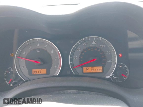 2010 Toyota Corolla with VIN 2T1BU4EE2AC435831, listed as a IAAI auction lot 42244950 with 191,370 mi miles and . Bid and sale history available at DreamBid. Image 7.