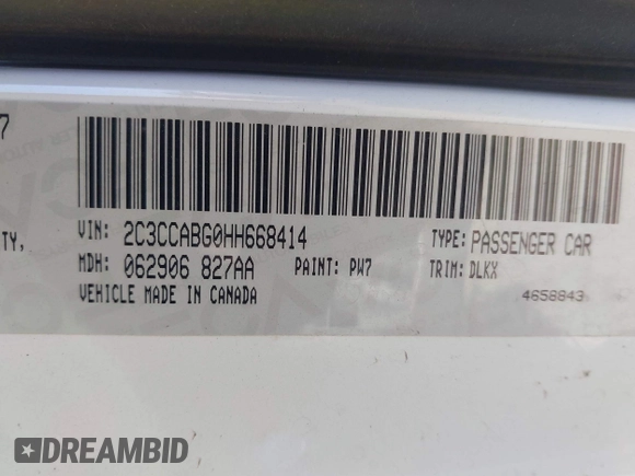 2017 Chrysler 300 S Alloy Edition with VIN 2C3CCABG0HH668414, listed as a IAAI auction lot 41656767 with 158,071 mi miles and . Bid and sale history available at DreamBid. Image 9.