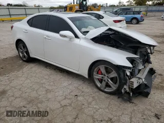 2011 Lexus IS 350 with VIN JTHBE5C22B5028245, listed as a Copart auction lot 80167104 with 0 mi miles and Salvage Title. Bid and sale history available at carsss.com. Image 4.