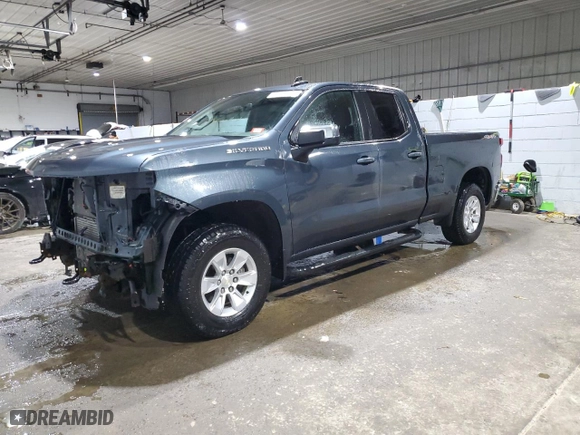 2019 Chevrolet Silverado 1500 LT with VIN 1GCRYDEK9KZ301222, listed as a Copart auction lot 45672115 with 78,037 mi miles and Salvage Title. Bid and sale history available at carsss.com. Image 1.