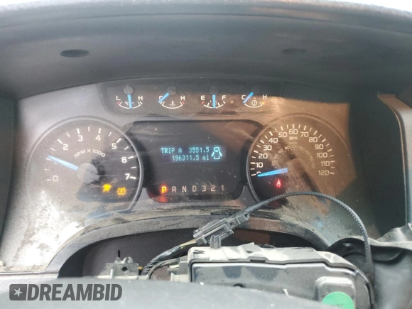 2013 Ford F-150 XL with VIN 1FTEX1EM0DFB88427, listed as a Copart auction lot 61206235 with 196,311 mi miles and Salvage title. Bid and sale history available at DreamBid. Image 9.