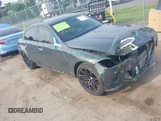 2025 BMW M3 Competition xDrive z VIN WBS33HJ01SFT92884, wystawiony jako IAAI lot #42473044 z przebiegiem 7 617 mil mil oraz . Historia ofert i sprzedaży dostępna na DreamBid. Obrazek 1.