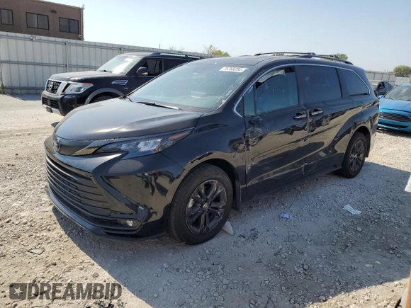 2024 Toyota Sienna LE with VIN 5TDCSKFC7RS130811, listed as a Copart auction lot 75768254 with 7,656 mi miles and Salvage Title. Bid and sale history available at carsss.com. Image 1.