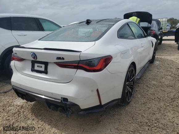 2023 BMW M4 Competition xDrive with VIN WBS43AZ03PCL67929, listed as a Copart auction lot 79606214 with NaN miles and Non Repairable. Bid and sale history available at carsss.com. Image 3.
