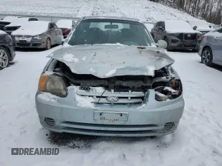 2005 Hyundai Accent GLS with VIN KMHCG45C05U605523, listed as a Copart auction lot 43811815 with 190,638 mi miles and Salvage Title. Bid and sale history available at carsss.com. Image 5.